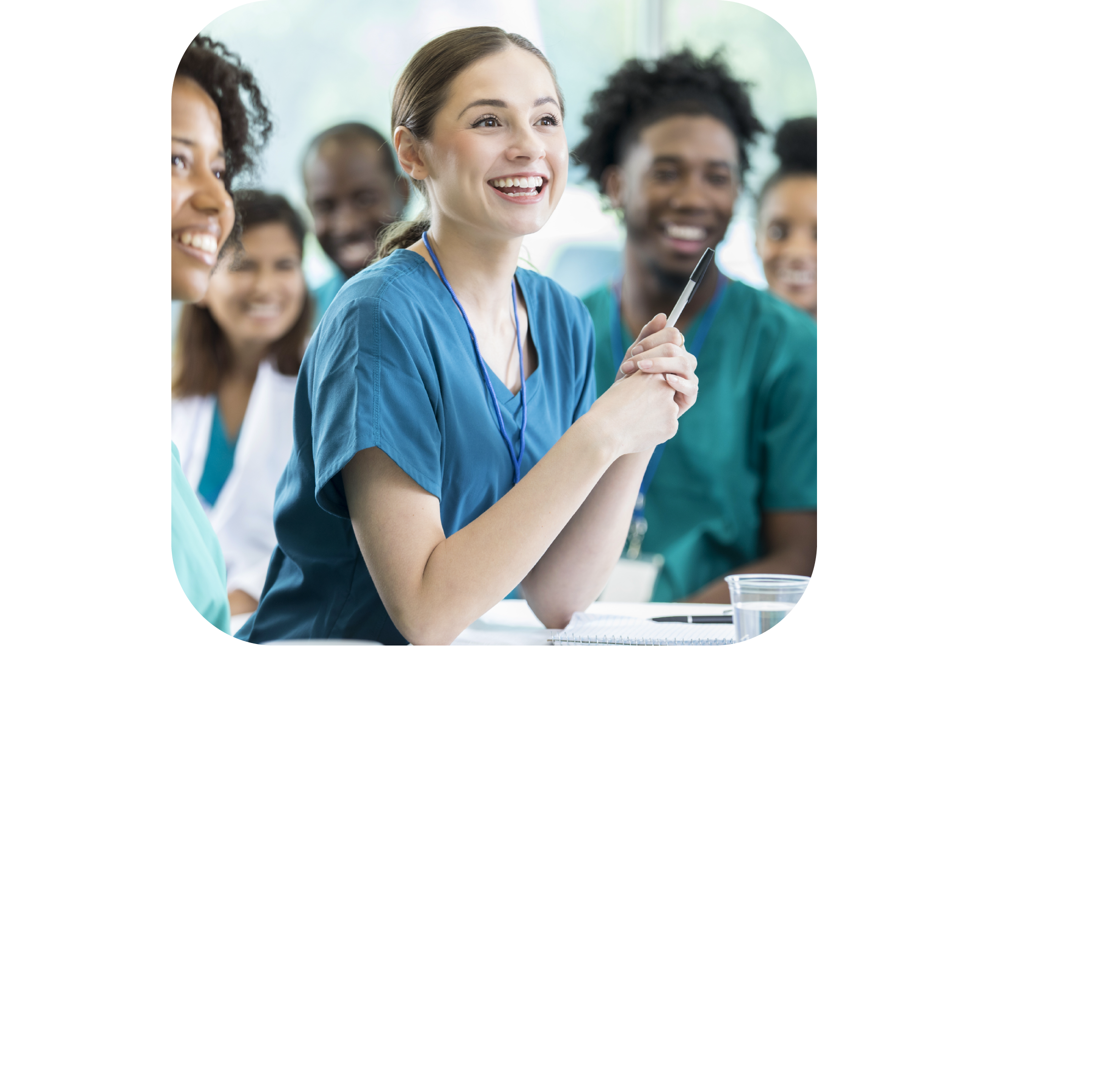 Classroom scene with students