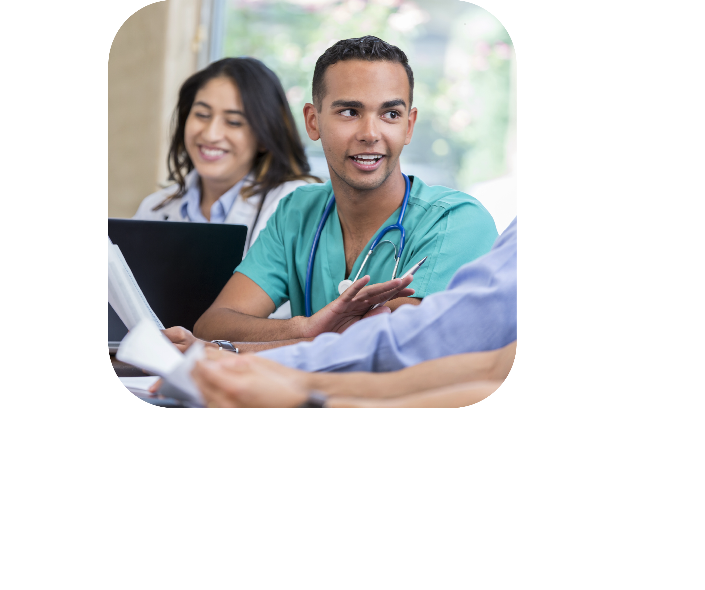 Classroom scene with students